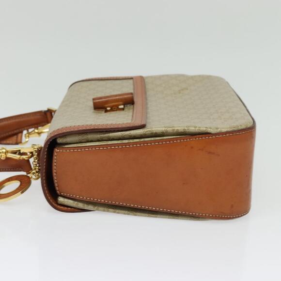 CELINE Macadam Canvas Hand Bag Pvc Beige Gold - Picture 4 of 13